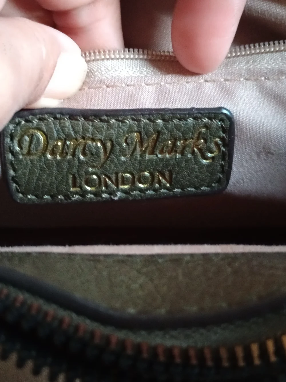 Darcy Marks‎ London Brown Structured Tote with Textured Design